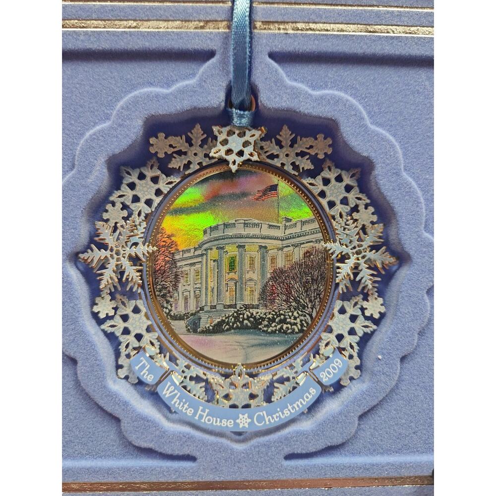 2009 White House Ornament President Grover Cleveland First Electric Lights in WH